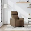 Image de vidaXL Fauteuil inclinable Marron Tissu