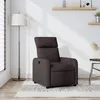 Image de vidaXL Vidaxl Fauteuil Inclinable Marron Foncé Tissu