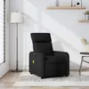 Image de vidaXL Fauteuil de massage inclinable Noir Tissu
