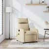 Image de vidaXL Fauteuil de massage inclinable Crème Tissu374182