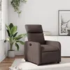 Image de vidaXL Fauteuil inclinable Marron Similicuir374185