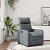 Image de vidaXL Fauteuil inclinable Gris Similicuir374186