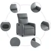 Image de vidaXL Vidaxl Fauteuil Inclinable Gris Similicuir