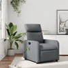 Image de vidaXL Fauteuil de massage inclinable Gris Similicuir374193