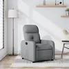Image de vidaXL Fauteuil inclinable Gris clair Tissu