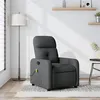 Image de vidaXL Fauteuil de massage inclinable Gris foncé Tissu374207