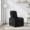 Image de vidaXL Fauteuil de massage inclinable Noir Tissu374208