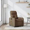 Image de vidaXL Fauteuil de massage inclinable Marron Tissu