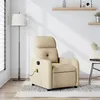 Image de vidaXL Fauteuil de massage inclinable Crème Tissu374214