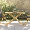 Image de vidaXL Table de jardin pliable 110x55x75 cm bambou365879