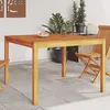 Image de Table Ã Manger De Jardin 110x110x75 Cm En Bois D'acacia, CarrÃ©e, Robuste, Facile Ã Nettoyer