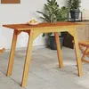 Image de Vidaxl Table Ã Manger De Jardin 110x56x75 Cm Bois Massif D'acacia