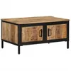 Image de vidaXL Vidaxl Table Basse 80x50x40 Cm Bois De Manguier Massif Brut