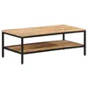 Image de vidaXL Table basse 100x50x35 cm bois de manguier massif brut374069