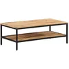 Image de vidaXL Vidaxl Table Basse 100x50x35 Cm Bois De Manguier Massif Brut
