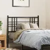 Image de vidaXL Tête de lit métal noir 100 cm