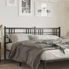 Image de vidaXL Tête de lit métal noir 193 cm