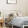 Image de vidaXL Vidaxl Tête De Lit Métal Blanc 100 Cm