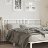 Image de vidaXL TÃªte de lit mÃ©tal blanc 180 cm