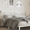 Image de vidaXL Tête de lit métal blanc 200 cm