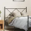 Image de vidaXL Tête de lit métal noir 100 cm