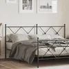 Image de vidaXL TÃªte de lit mÃ©tal noir 180 cm