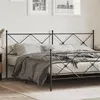Image de vidaXL Tête de lit métal noir 193 cm