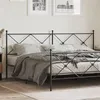 Image de vidaXL Tête de lit métal noir 200 cm