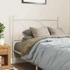 Image de vidaXL TÃªte de lit mÃ©tal blanc 100 cm
