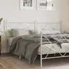 Image de vidaXL TÃªte de lit mÃ©tal blanc 180 cm