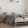 Image de vidaXL TÃªte de lit mÃ©tal blanc 193 cm