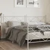 Image de vidaXL TÃªte de lit mÃ©tal blanc 200 cm