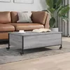 Image de vidaXL Table basse avec roulettes sonoma gris bois d'ingénierie842299
