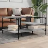 Image de vidaXL Table basse sonoma gris 100x100x48,5 cm bois d'ingénierie842314