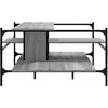Image de vidaXL Table basse sonoma gris 100x100x48,5 cm bois d'ingÃ©nierie