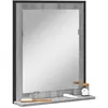 Image de vidaXL Miroir de salle de bain et étagère sonoma gris bois ingénierie