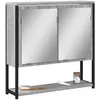 Image de vidaXL Vidaxl Armoire À Miroir De Salle De Bain Sonoma Gris Bois D'ingénierie