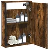 Image de VidaXL Armoire Ã  miroir de salle de bain chÃªne fumÃ© bois d'ingÃ©nierie