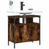 Image de vidaXL Armoire lavabo de salle de bain chêne fumé 60x30x60 cm842438