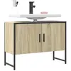 Image de vidaXL Armoire lavabo de salle de bain chêne sonoma bois d'ingénierie842462