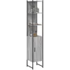 Image de vidaXL Vidaxl Armoire De Salle De Bain Sonoma Gris Bois D'ingénierie