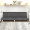 Image de vidaXL Canapé-lit à 2 places gris clair tissu375754