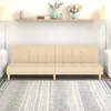 Image de vidaXL Canapé-lit à 2 places crème tissu375757