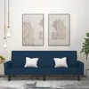 Image de vidaXL Canapé-lit à 2 places Bleu Velours
