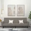 Image de vidaXL Canapé-lit à 2 places gris clair velours375774