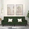 Image de vidaXL Canapé-lit à 2 places vert foncé velours375776