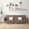 Image de vidaXL Canapé-lit à 2 places taupe tissu375791