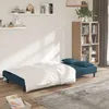 Image de vidaXL CanapÃ©-lit Ã  2 places avec deux oreillers bleu velours