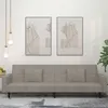 Image de vidaXL Canapé-lit à 2 places avec deux oreillers Gris clair Velours