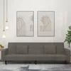 Image de vidaXL CanapÃ©-lit Ã  2 places avec deux oreillers Gris foncÃ© Velours